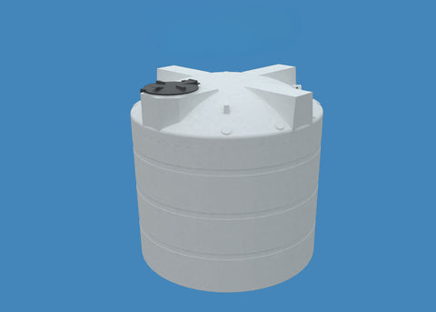 Image of 2000 Gallon Vertical Encapsulated HDPE Tank XL Enclosed Custom Roto Molding 2000 VTEXL