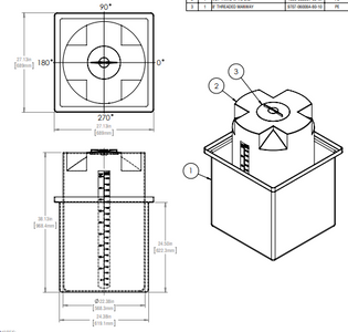 53 Gallon Self Contained Day Tanks - Rectangular Containment RTS Plastics SCDTR-44