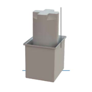 Image of 24 Gallon Open Top Rectangular Storage and Containment Tanks RTS Plastics RT-20