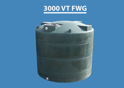 3000 Gallon Vertical Water Storage Tank Custom Roto Molding 3000 VT FWG