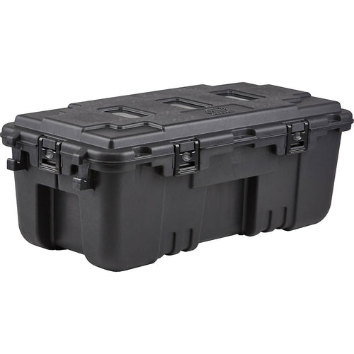 Remington 169 Qt. Latch Lid Storage Totes, Black, 2/Carton (296003)