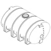 2610 Gallon Drainable Leg Tank Norwesco 41382