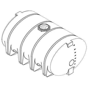 2610 Gallon Drainable Leg Tank Norwesco 41382